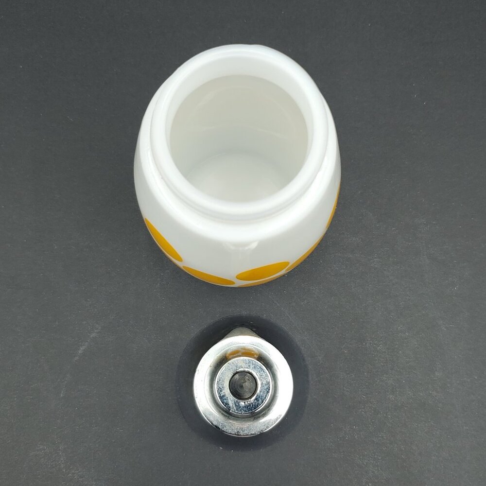 Gemco Westinghouse Yellow Dots Sugar Dispenser Yellow Polka Dot Sugar Container - Picture 7 of 10